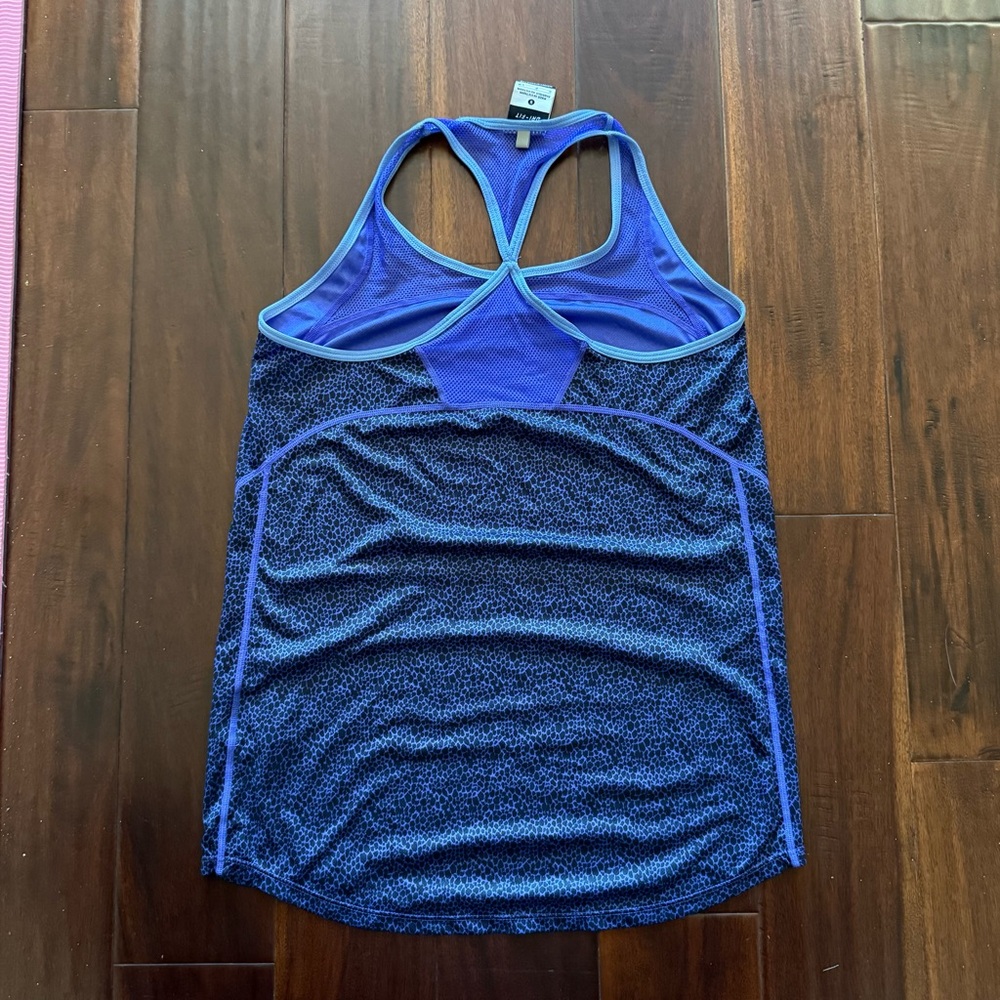 Nike Women's Dri-Fit Blue Racerback Tank Top Size S - Picture 2 of 2